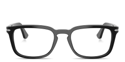 Shop PERSOL Arrow Unisex Pillow Eyeglasses in Black online.