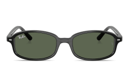 Shop Ray-Ban Logo Kids Irregular Sunglasses in Black online.