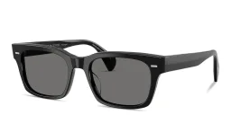 Shop OLIVER PEOPLES Ryce Sun Unisex Square Sunglasses in Black online.