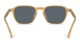 Shop OLIVER PEOPLES Emryn Unisex Pillow Sunglasses in Semi-Matte Goldwood online.
