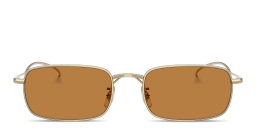 Shop OLIVER PEOPLES TK-14 Unisex Rectangle Sunglasses in Gold online.