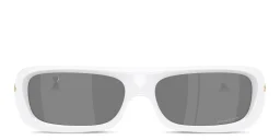 Shop Oakley Permian Unisex Rectangle Sunglasses in White online.