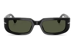 Shop PERSOL Mel Unisex Pillow Sunglasses in Black online.
