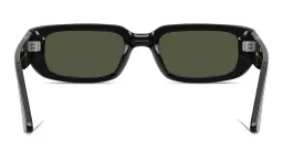 Shop PERSOL Mel Unisex Pillow Sunglasses in Black online.