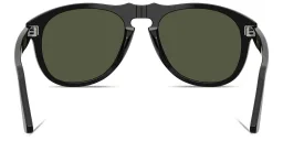 Shop PERSOL Arrow Unisex Pilot Sunglasses in Black online.