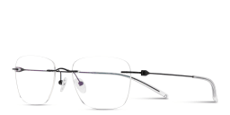 Shop MONOSTROM Rimless Square Eyeglasses in Black online.
