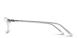 Shop MONOSTROM Rectangle Eyeglasses in Transparent Light Grey online.