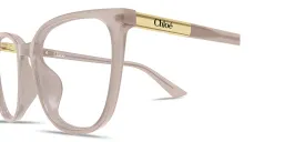 Shop Chloe Judy Cat-Eye Eyeglasses in Beige online.
