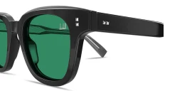 Shop Dunhill Studs Square Sunglasses in Black online.