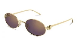 Shop Cartier Clash de Cartier Oval Sunglasses in Gold online.