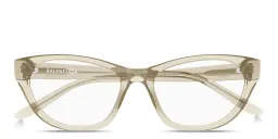 Shop BALENCIAGA Logo Signature Cat-Eye Eyeglasses in Transparent Almond online.