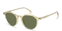 Shop DAVID BECKHAM Talisman Panthos Sunglasses in Transparent Yellow online.