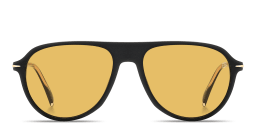 Shop DAVID BECKHAM Talisman Pilot Sunglasses in Matte Black online.