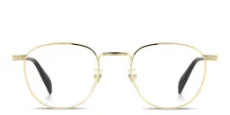 Shop DAVID BECKHAM Talisman Panthos Eyeglasses in Gold online.