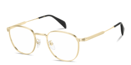 Shop DAVID BECKHAM Talisman Panthos Eyeglasses in Gold online.