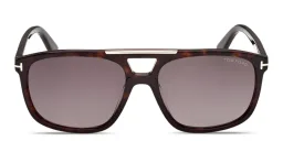 Shop TOM FORD Brianna Unisex Aviator Sunglasses in Dark Havana online.