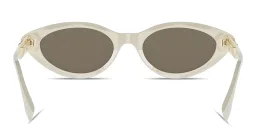 Shop FENDI Fendigraphy Cat-Eye Sunglasses in Ivory online.