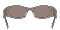 Shop FENDI Forever Fendi Rectangle Sunglasses in Shiny Opaline Brown online.