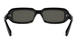 Shop CELINE Triomphe Rectangular Sunglasses in Black online.