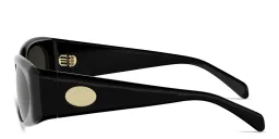 Shop CELINE CELINE Défilé Geometric Sunglasses in Black online.