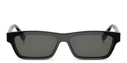 Shop FENDI FF Squared Cat-Eye Sunglasses in Black online.