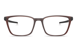 Shop Oakley Thinboard Unisex Wide Rectangle Eyeglasses in Matte Dark Amber online.