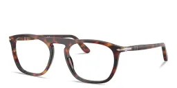 Shop PERSOL Arrow Unisex Square Eyeglasses in Havana online.