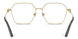 Shop Dolce & Gabbana DG Wide Panthos Eyeglasses in Gold online.