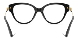 Shop Dolce & Gabbana DG Butterfly Eyeglasses in Black online.