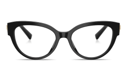 Shop Dolce & Gabbana Heart Motif Cat-Eye Eyeglasses in Black online.