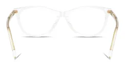 Shop Dolce & Gabbana Logo Signature Wide Cat-Eye Eyeglasses in Crystal online.