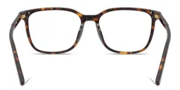 Shop Dolce & Gabbana Logo Signature Square Eyeglasses in Havana online.