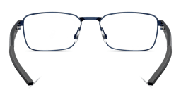 Shop Oakley Steakhouse Unisex Wide Rectangle Eyeglasses in Matte Midnight online.