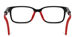 Shop Ray-Ban Junior Optics Kids Panthos Eyeglasses in Black & Red online.