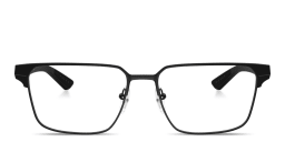 Shop Prada Linea Rossa Logo Signature Wide Square Eyeglasses in Matte Black online.