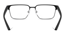 Shop Prada Linea Rossa Logo Signature Wide Square Eyeglasses in Matte Black online.
