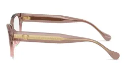 Shop VERSACE Medusa Cat-Eye Eyeglasses in Brown Spotted Blue online.