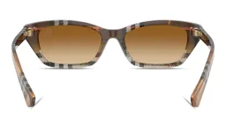 Shop BURBERRY Vintage Check Rectangle Sunglasses in Check Gradient Sand online.