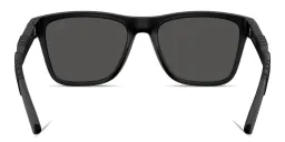 Shop BURBERRY Logo Print Square Sunglasses in Matte Black online.