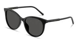 Shop Dolce & Gabbana Logo Signature Panthos Sunglasses in Black online.