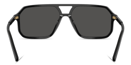 Shop Dolce & Gabbana Logo Signature Unisex Pilot Sunglasses in Black online.