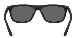 Shop Emporio Armani Eagle Logo Pillow Sunglasses in Matte Black online.