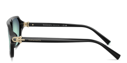 Shop TIFFANY Tiffany HardWear Square Sunglasses in Black online.