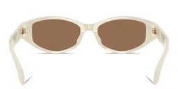 Shop VERSACE Medusa Cat-Eye Sunglasses in White Talc online.