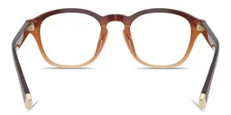 Shop BRUNELLO CUCINELLI Unisex Square Eyeglasses with Blue Light Filter in Cedro online.