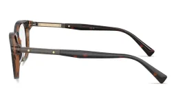 Shop BRUNELLO CUCINELLI Logo Signature Unisex Pillow Eyeglasses in Havana Mogano online.