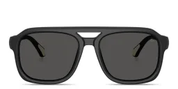 Shop Moncler Vantos Unisex Pillow Sunglasses in Matte Black online.