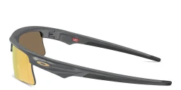 Shop Oakley Bisphaera Speed Unisex Wide Half-Rim Rectangle Sunglasses in Matte Carbon online.