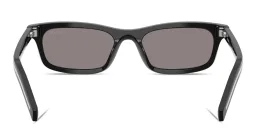 Shop PRADA Logo Signature Pillow Sunglasses in Black online.