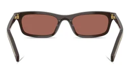Shop PRADA Logo Signature Pillow Sunglasses in Cigar online.